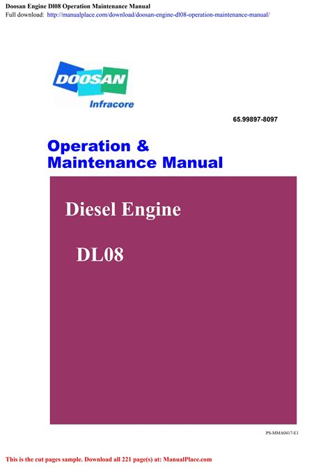 Daewoo doosan dl08 diesel engine operation maintenance manual download. - Stylus pro 7600 9600 field repair guide.