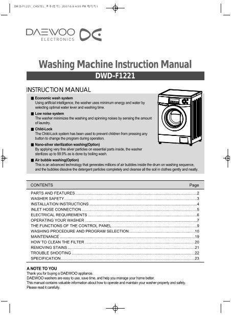 Daewoo dwd 1222 washing machine parts manual. - Manuale di riparazione stihl fs 80.