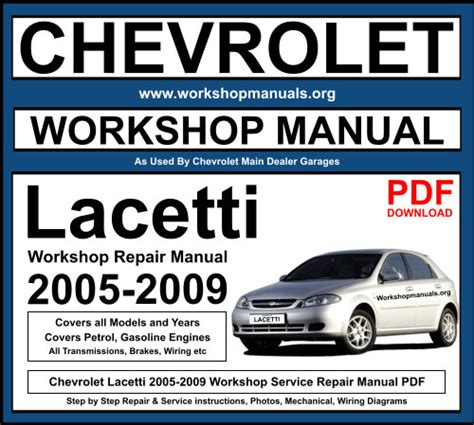 Daewoo lacetti 2005 repair service manual. - Jurans qualitätshandbuch der komplette leitfaden zu performance excellence 7. ausgabe.
