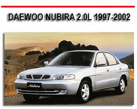 Daewoo nubira 2 0l 1997 2002 repair service manual. - 11th grade math taks test study guide.