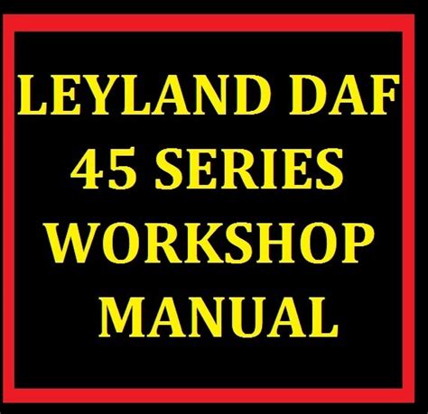 Daf lf 45 2001 2009 workshop service repair manual. - Bosch motronic manuale di gestione del motore dymic.