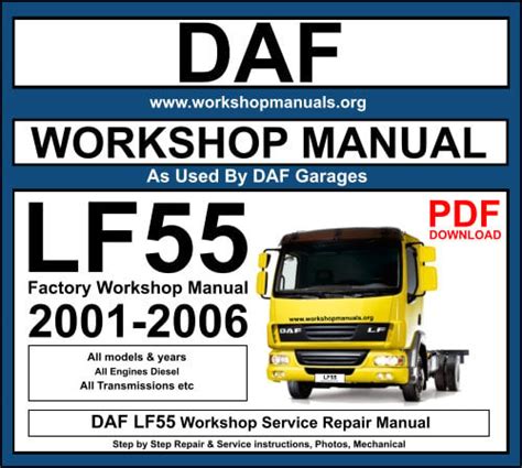 Daf lf55 factory service repair manual. - Manuale di assistenza per moto triumph thunderbird.