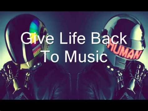 Daft Punk - Give Life Back to Music (Official Audio)