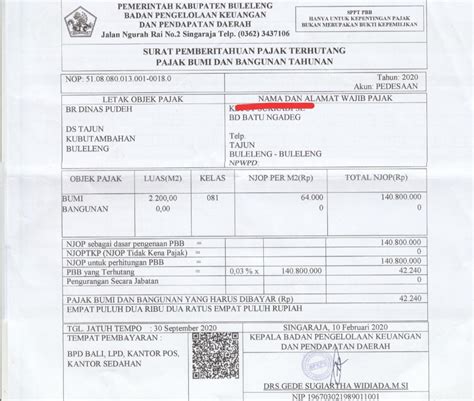 Daftar Tagihan SPPT PBB - pbbsbdkab.v-tax.id