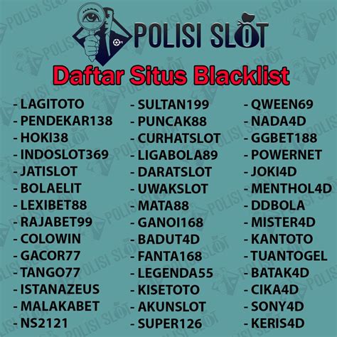 Daftar bo blacklist polisi togel. Slot fafafa uang asli demo.