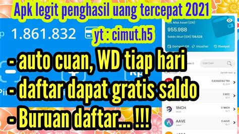 Daftar bo langsung dapat saldo 2021. 8 januari 2024 hari.