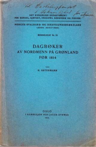 Dagbøker av nordmenn på grønland før 1814. - Handbook of industrial organization volume 2.