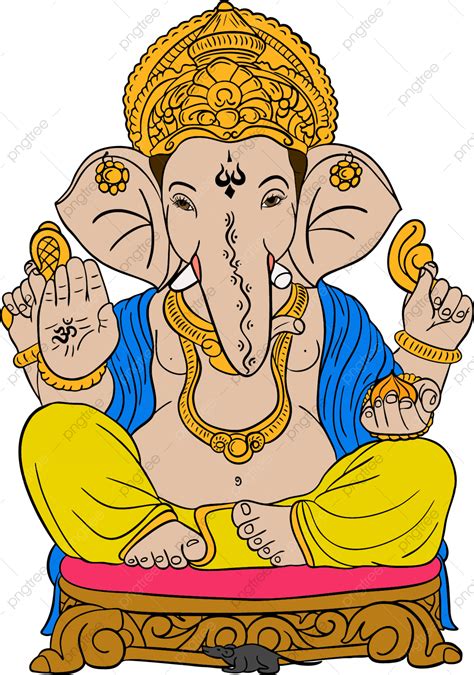 Dagdusheth Ganpati Vector PNG Vector PSD and Clipart With