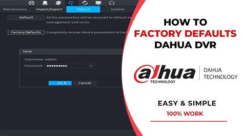 Dahua intercom factory default.  Disarm password initially is 123456.  Apr 10,...