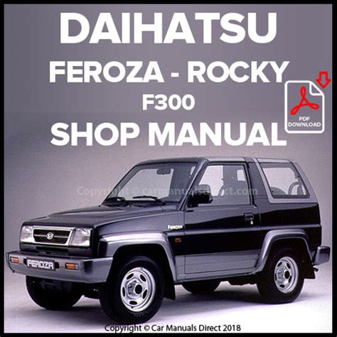 Daihatsu bertone rocky f70 f75 f77 diesel reparaturanleitung download herunterladen. - Trois ... six ... neuf ...