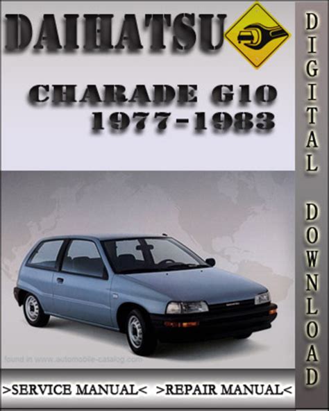Daihatsu charade g10 1982 factory service repair manual. - Manuale di servizio nissan micra 93.