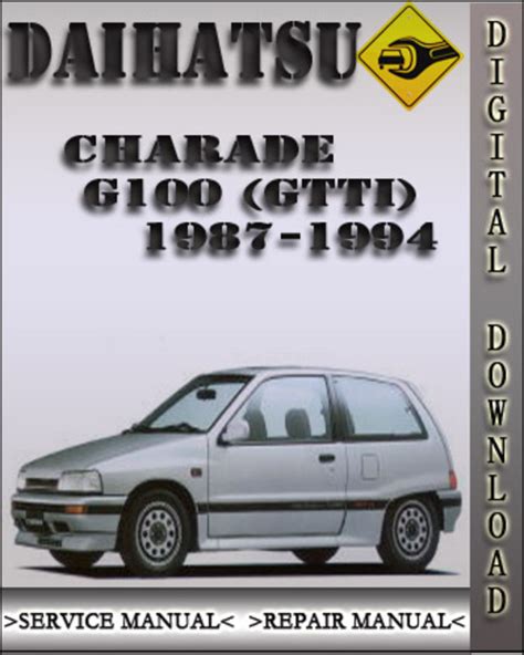 Daihatsu charade g100 gtti 1988 factory service repair manual. - Homelite fisher pierce 4 stroke outboard motor repair guide.