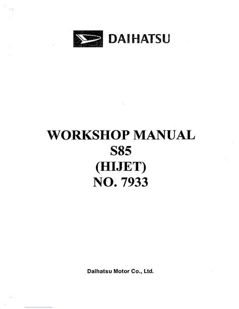Daihatsu hijet 1999 2011 service repair manual. - Toyota corolla service repair manual 2009.