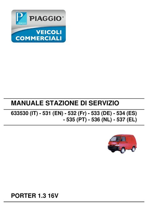 Daihatsu hijet piaggio porter 1 3 16v manuale officina. - Manual atlas copco ga 180 vsd.