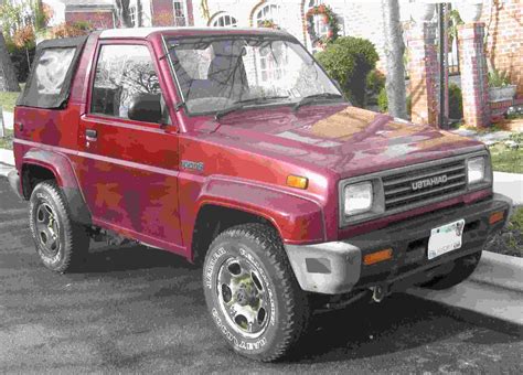  Daihatsu Rocky Wildcat-Turbo 4x4 Hardtop/orig.11.000Km. € 22,999.-. 11,000 km Manual 06/1987 Diesel 65 kW (88 hp) KS-Autoservice GbR Süleyman Yagcioglu • DE-89264 Weißenhorn. . 