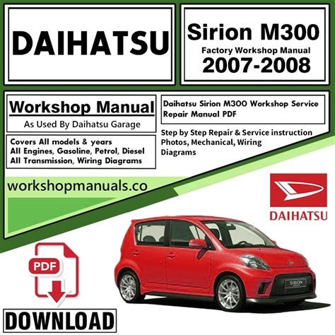 Daihatsu sirion 2007 free wokshop manual. - Tras la niebla ivory manor n 1 spanish edition.