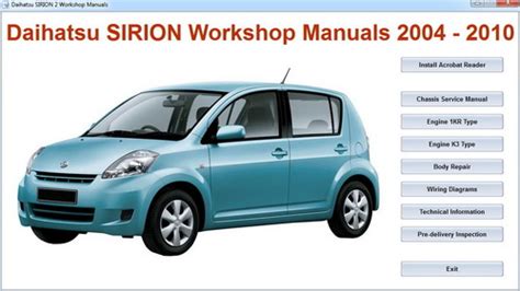 Daihatsu sirion master repair electrical body manual. - 2010 audi q7 air cleaner assembly manual.