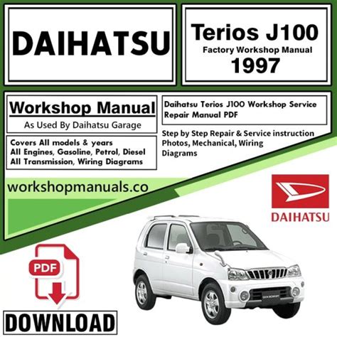 Daihatsu terios j100 factory service repair manual. - Honda tractor mowers manual hydrostatic 2620.