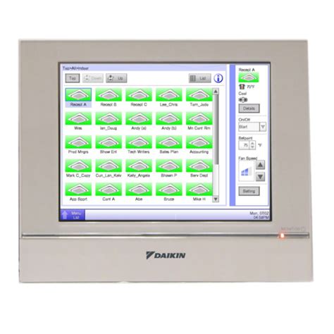 Daikin itouch controller manual.  Intelligent Touch Manager DCM601A71 contro...
