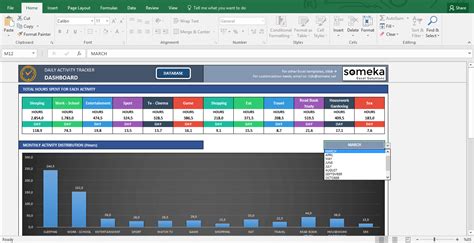 Daily Activity Tracker Excel Template Someka