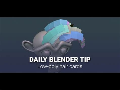 Daily Blender Secrets - Low-poly hair cards - YouTube