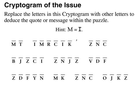 Daily Cryptogram Answers For Today