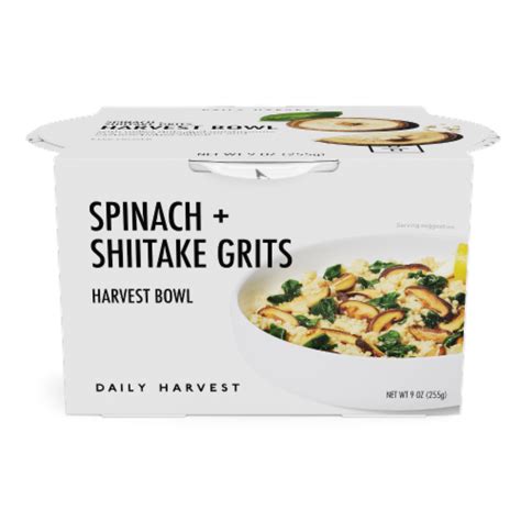 Daily Harvest Harvest Bowl, Spinach + Shiitake Grits