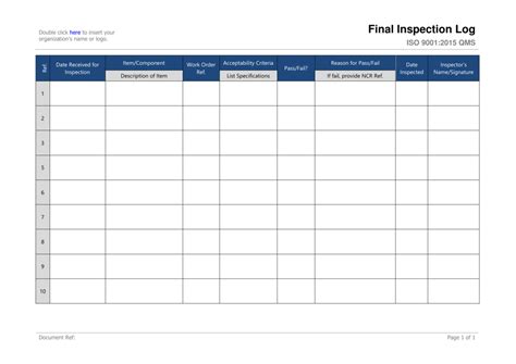 Daily Inspection Log - Etsy