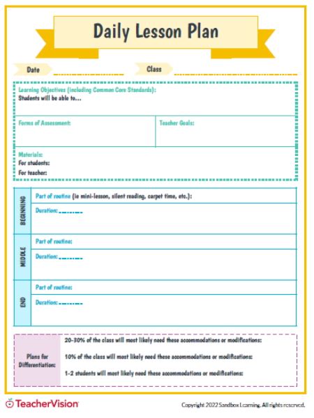 Daily Lesson Plan Template 10+ Free Word, Excel, PDF Format Download!