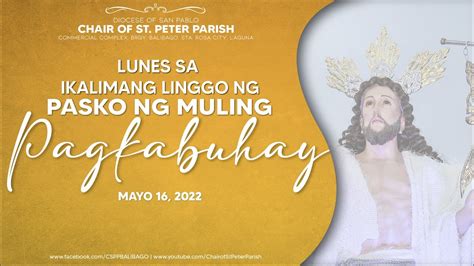 Daily Mass with Bishop Ambo Lunes sa Ika-limang Linggo ng …