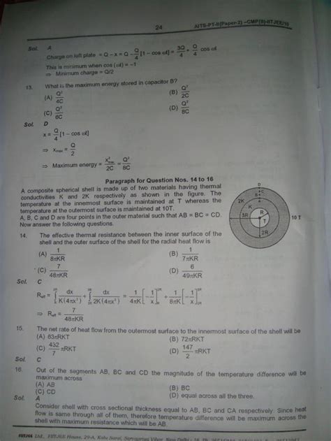 Daily Practice Paper Fiitjee Physics