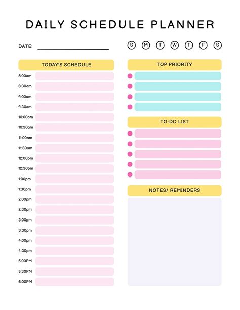 Daily Schedule