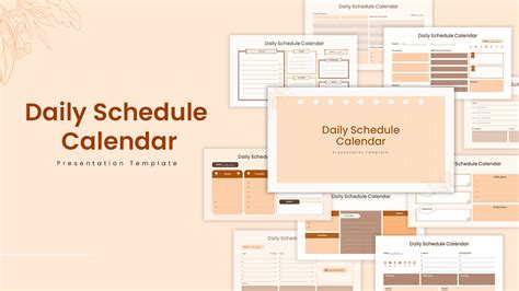 Daily Schedule Calendar for Google Slides and PowerPoint