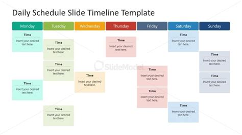 Daily Schedule PPT Template SlideModel