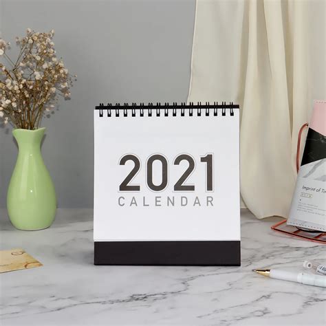 Daily Tear Off Date Desk Calendar 2021 with Full Colour Promotional