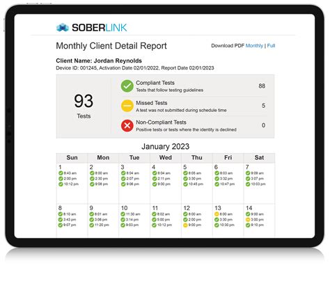 Daily Testing Program to Monitor Alcohol Use Level 2 Soberlink