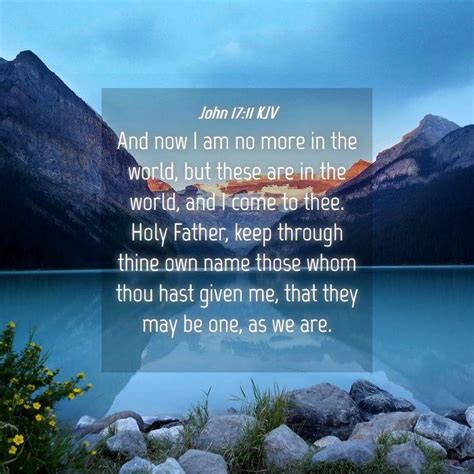 Daily Verse and Comment for John 17:11 - theberean.org