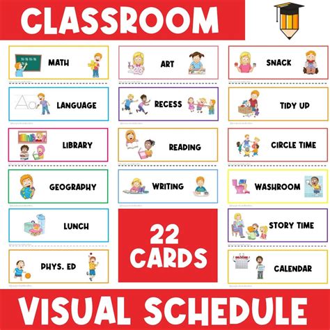 Daily Visual Schedule Classroom Schedule Printables