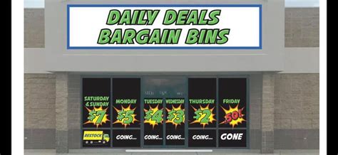 Daily deals bargain bins photos. Facebook 
