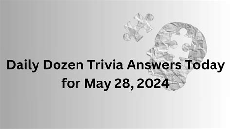 Daily dozen trivia answers today. Things To Know About Daily dozen trivia answers today. 
