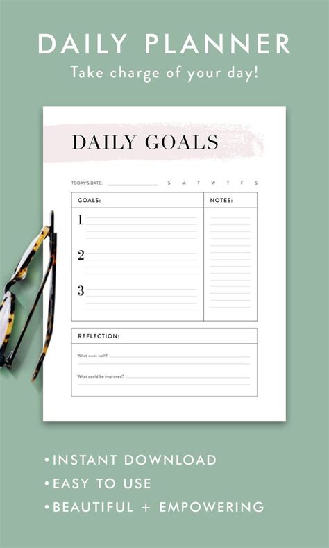 Daily goal. Daily goals are targets for a day. These can include habits that you are trying to form and unique goals that you develop for a particular day. Daily goals are typically … 