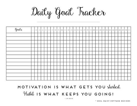 Daily goal tracker free printable.  6 days ago · Behavior Charts Free P...