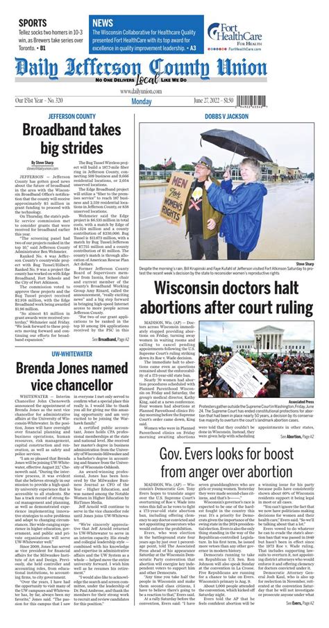 Daily jefferson county union. Things To Know About Daily jefferson county union. 