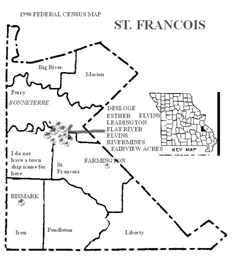 Established by Missouri Statute, there are three commissioners in St. Francois County. All county business, including financial, road operations, budgeting, security and courthouse management, must go through the Commission. ... St. Francois County Prosecuting Attorney. 1 N. Washington St., Suite 101. Farmington, MO 63640 (573)756-1955 [email .... 
