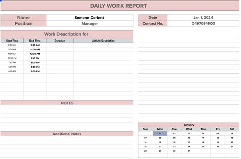 Daily report format.  Attendance reports, work reports, performance reports and sale...