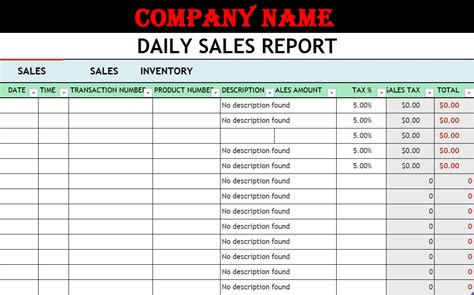 Daily sales report template excel free. .  ...