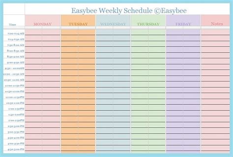 Daily schedule template google docs nipodbed