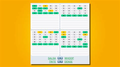 Daily sequence quordle hint. Quordle today (game #830) - hint #4 - starting letters (1) Do any of today's Quordle puzzles start with the same letter? • The number of today's Quordle answers starting with the same letter is 0 . 