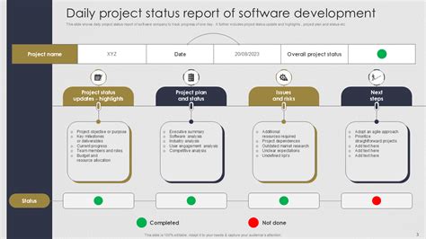 Daily status report template software development.  It is Search the world's inf...
