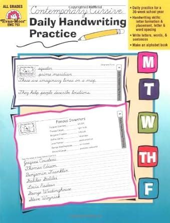 Read Online Daily Handwriting Contemporary Cursive By Jill Norris